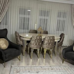 6 seater Marble dinning set
