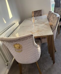 6 seater Lion knockerback dinning chair