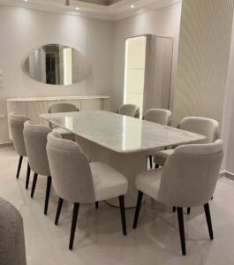 8 seater marble dinning set