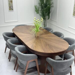 8 seater oval dinning set