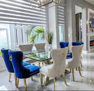 Unique stylish glass dinning set
