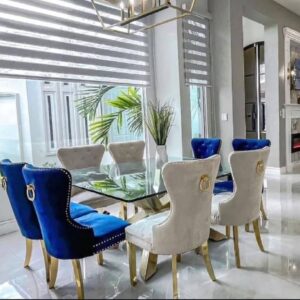 Unique stylish glass dinning set